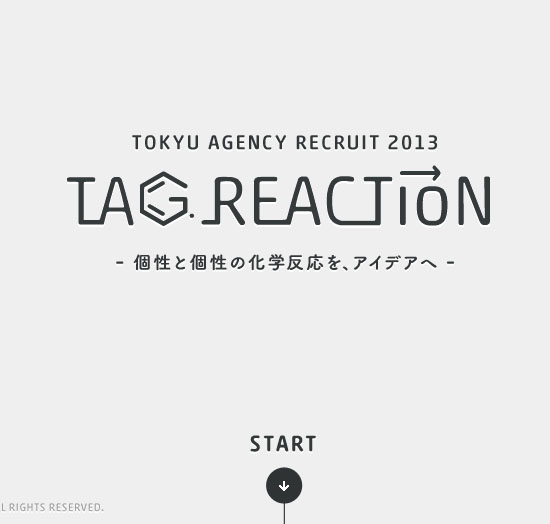 Tokyu Agency Recruit 2013 - Tag Reaction