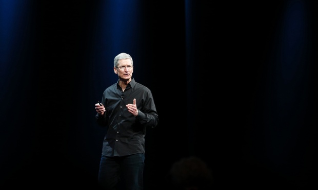 טים קוק בעת הצגת המערכת iOS7 אתמול בסן פרנסיסקו - צילום: Stephen Lam/Reuters