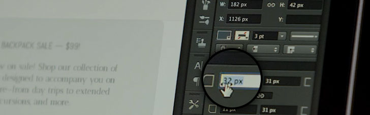 שליטה בפינות המעוגלות- הידד! תמונה מתוך http://www.adobe.com/products/photoshop.html
