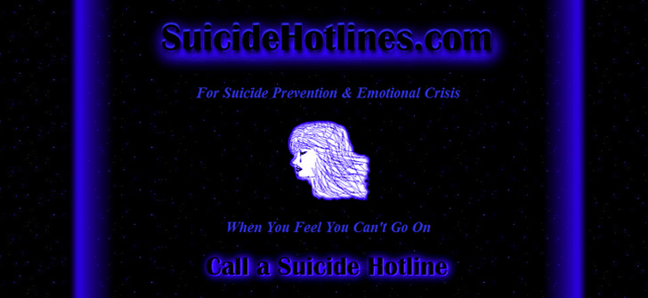 suicide hot lines