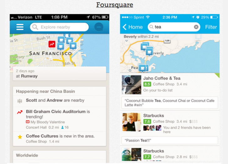 אפליקציית FourSquare