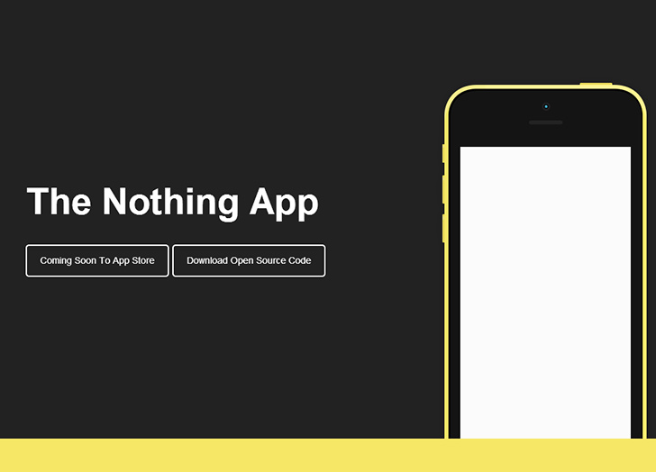The nothing app