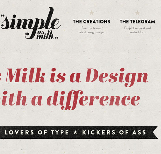 Simple as Milk - Design Studio