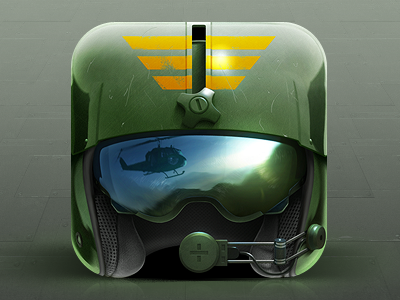Pilot Helmet Icon