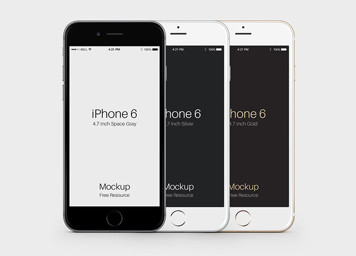 iphone 6 upright vector mockups